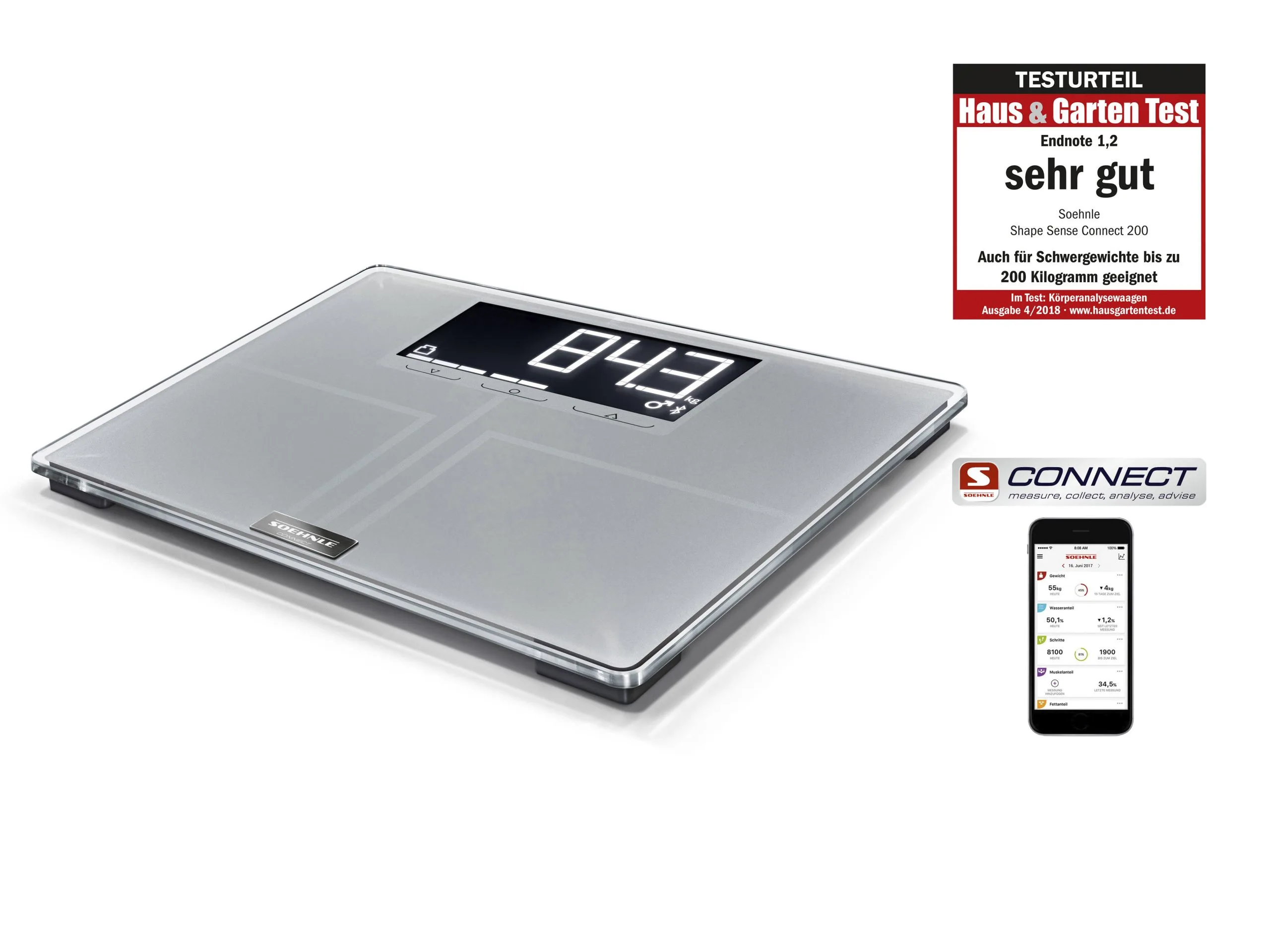 Soehnle Shape Sense Connect 200 Kropsanalysevægt 16 Soehnle Shape Sense Connect 200 Kropsanalysevægt - Billede 14